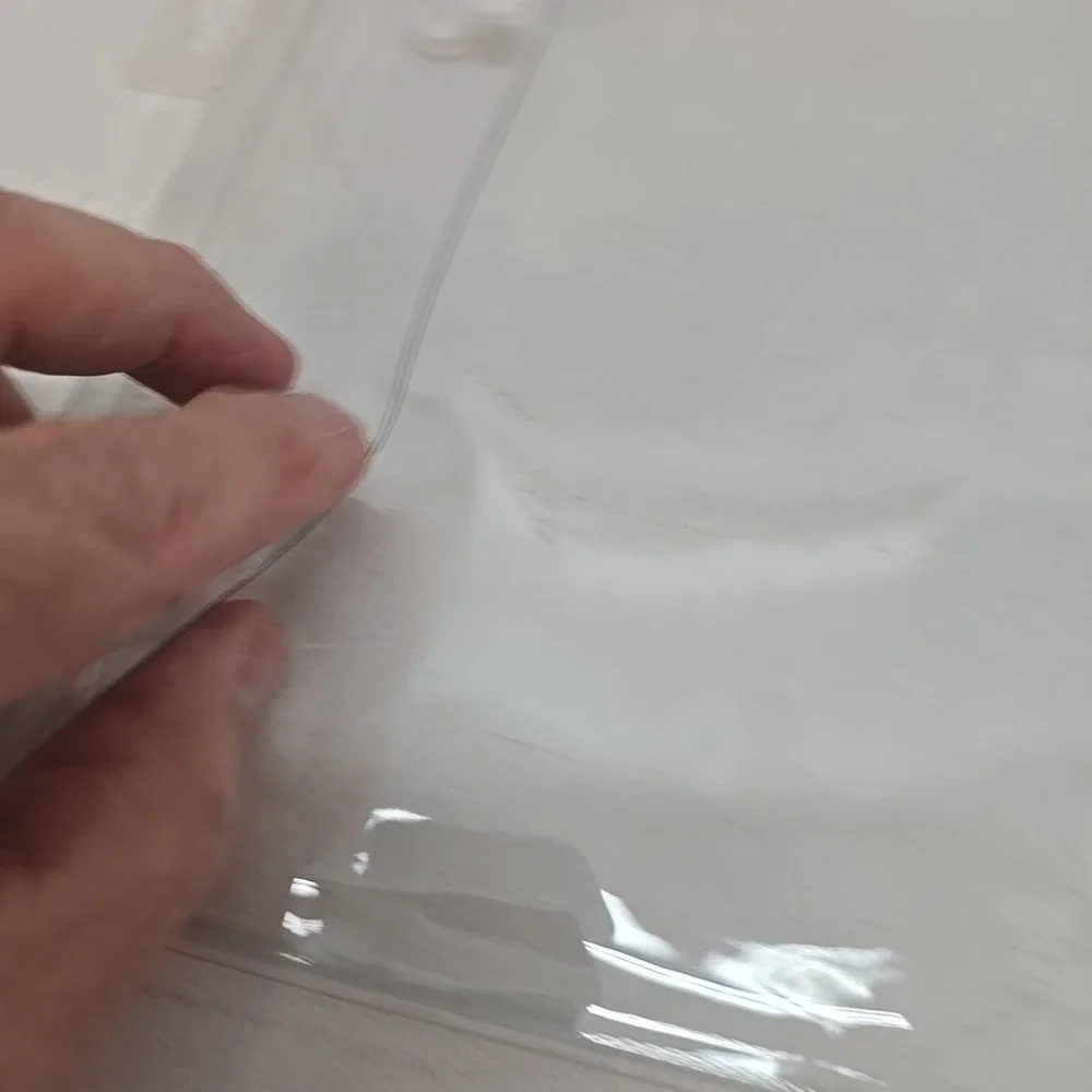 3 PCS. CLEAR PLASTIC STORAGE BAGS SNAP CLOSURE‎ HANGING TAB 13